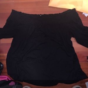 Strapless Shirt with bows on arm sleeves